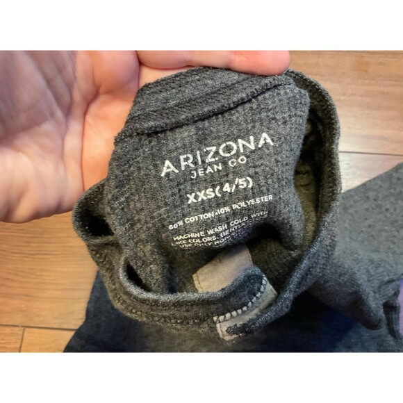 Arizona thermal long sleeve xxs 4/5 waffle print buttons - Picture 2 of 3